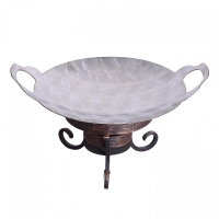 Садж из нержавеющей стали 30 см + подставка "Шелковый путь"